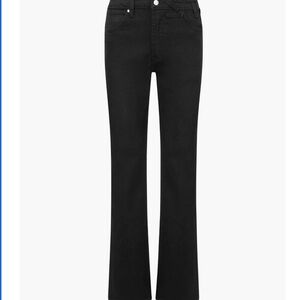 Wrangler+Staud straight black jeans, “The Everyday”, W24 L32